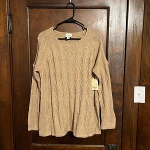 Tan St. John Bay Sweater